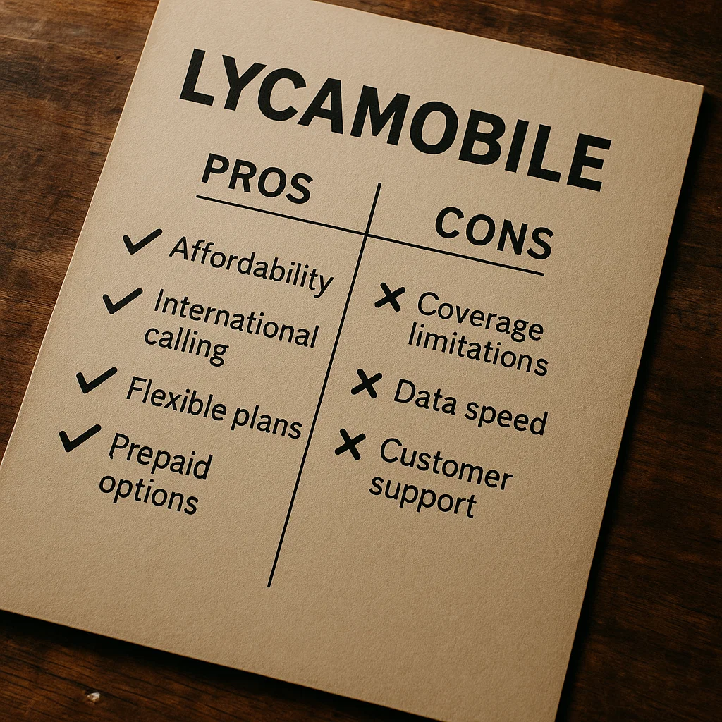 Lycamobile Pros and Cons
