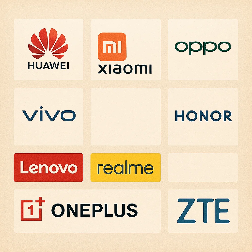 All Chinese Mobile Company List